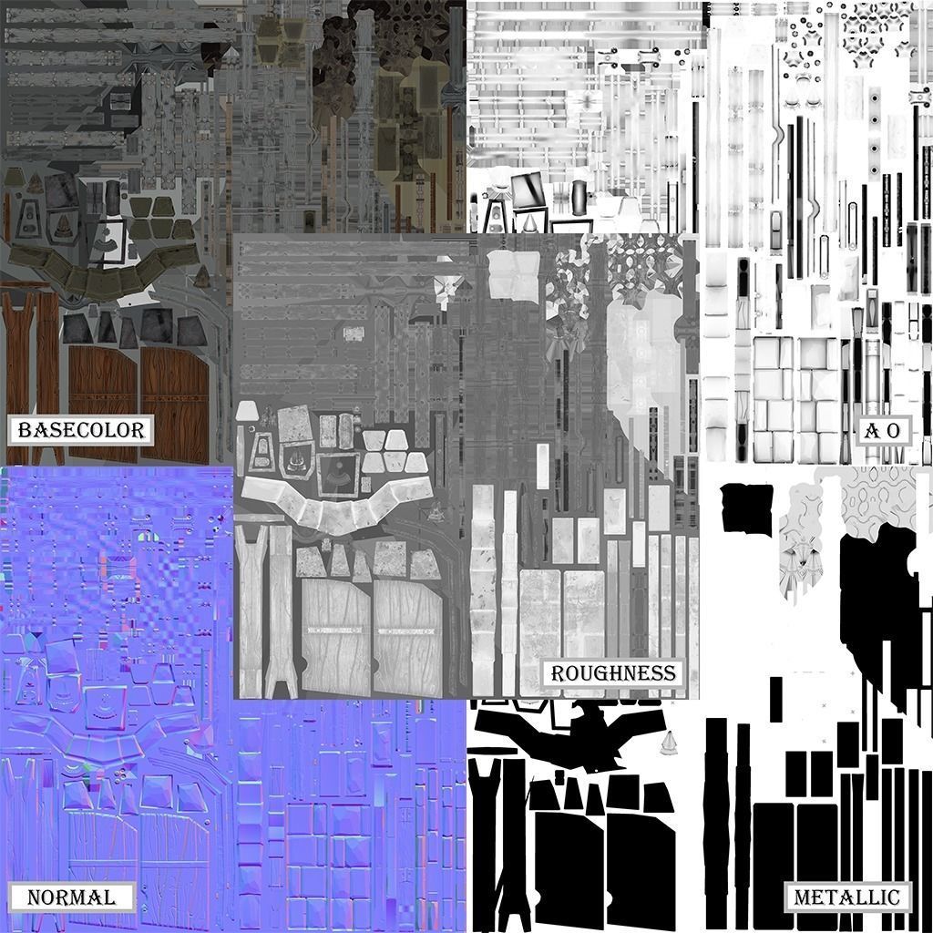 OLD CEMETERY ASSET PACK Low-poly 3D model_98