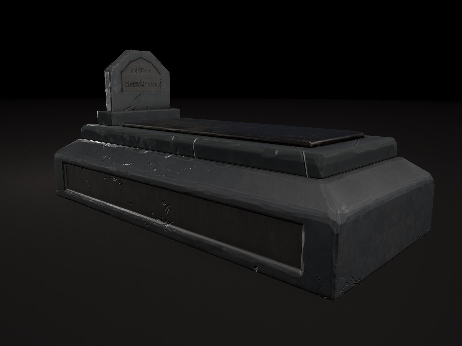 OLD CEMETERY ASSET PACK Low-poly 3D model_79