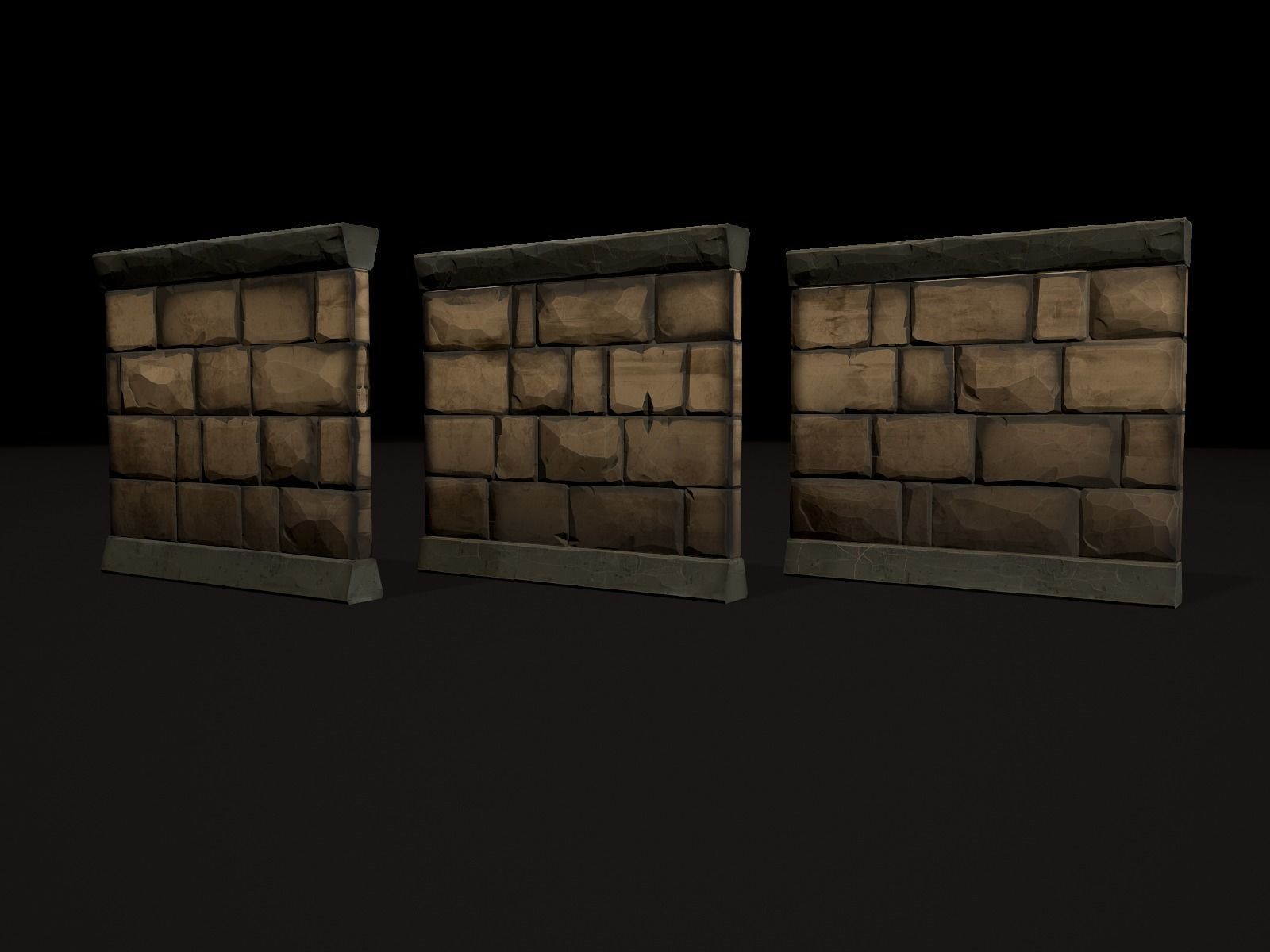 OLD CEMETERY ASSET PACK Low-poly 3D model_53