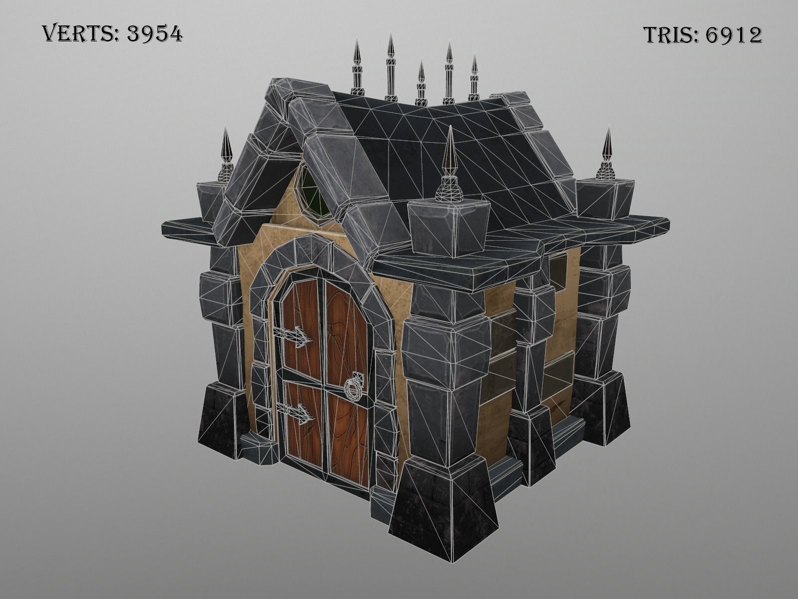 OLD CEMETERY ASSET PACK Low-poly 3D model_102