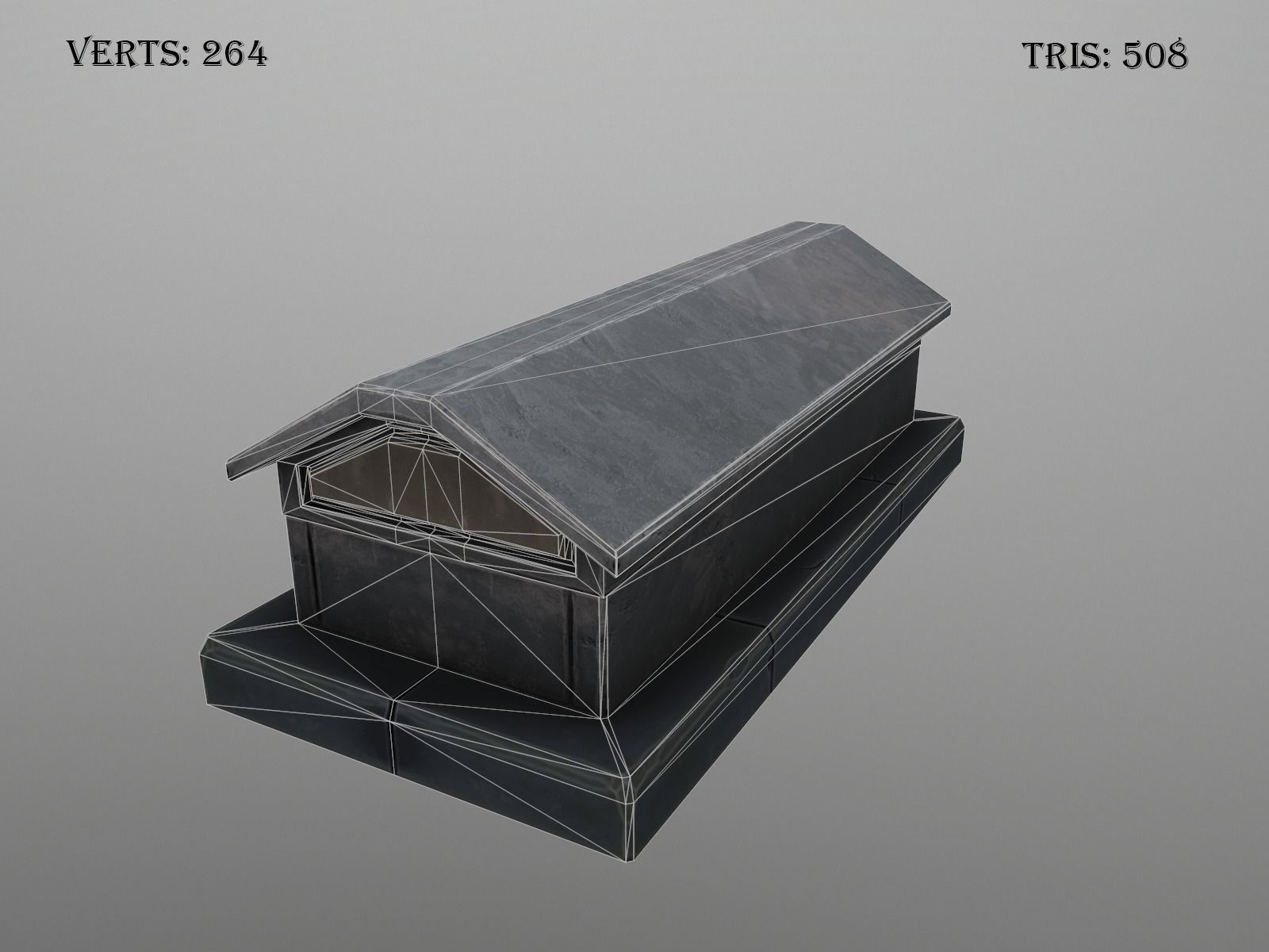 OLD CEMETERY ASSET PACK Low-poly 3D model_75