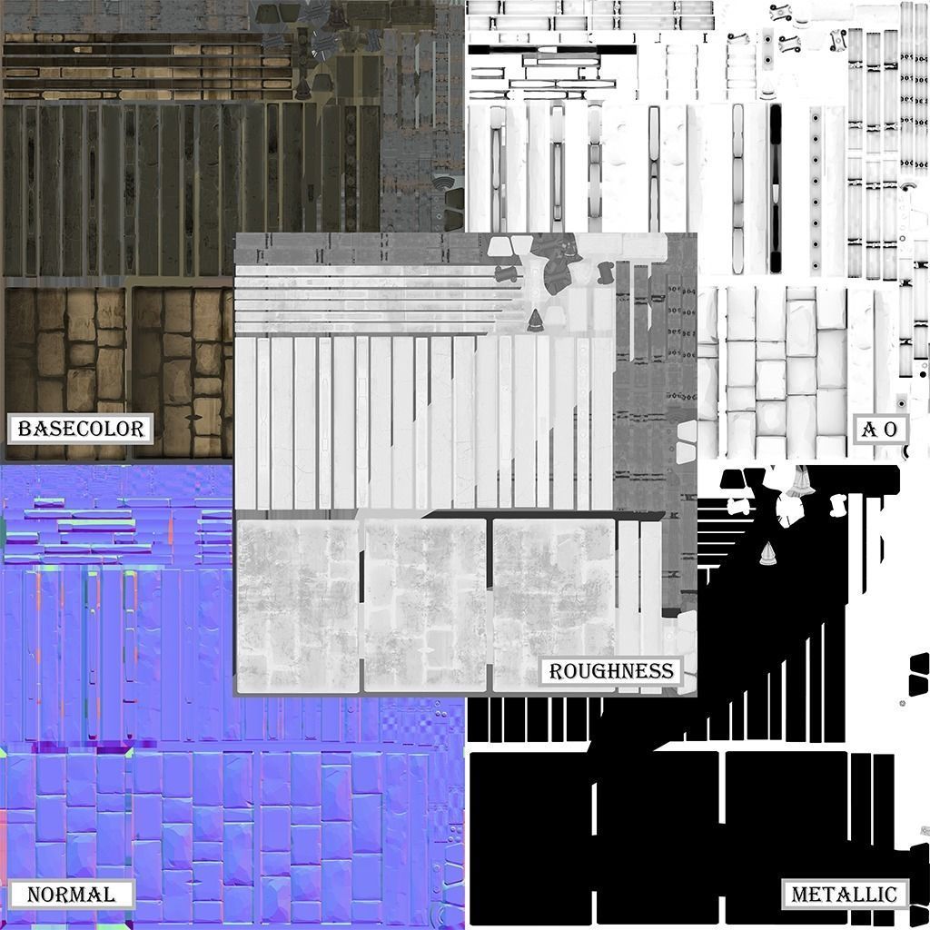 OLD CEMETERY ASSET PACK Low-poly 3D model_63