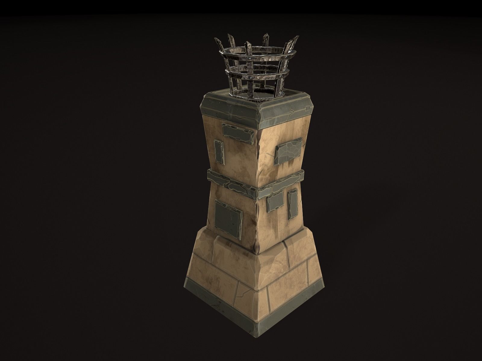 OLD CEMETERY ASSET PACK Low-poly 3D model_13
