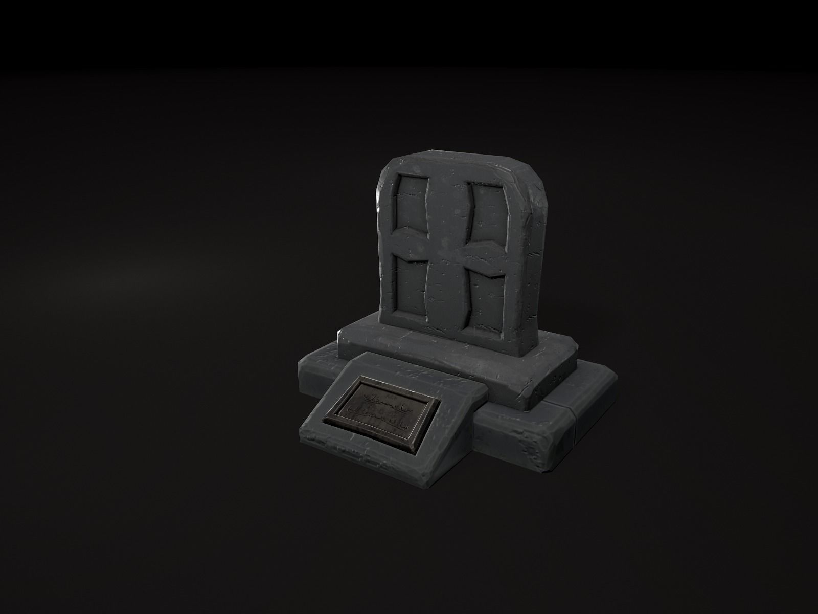 OLD CEMETERY ASSET PACK Low-poly 3D model_71