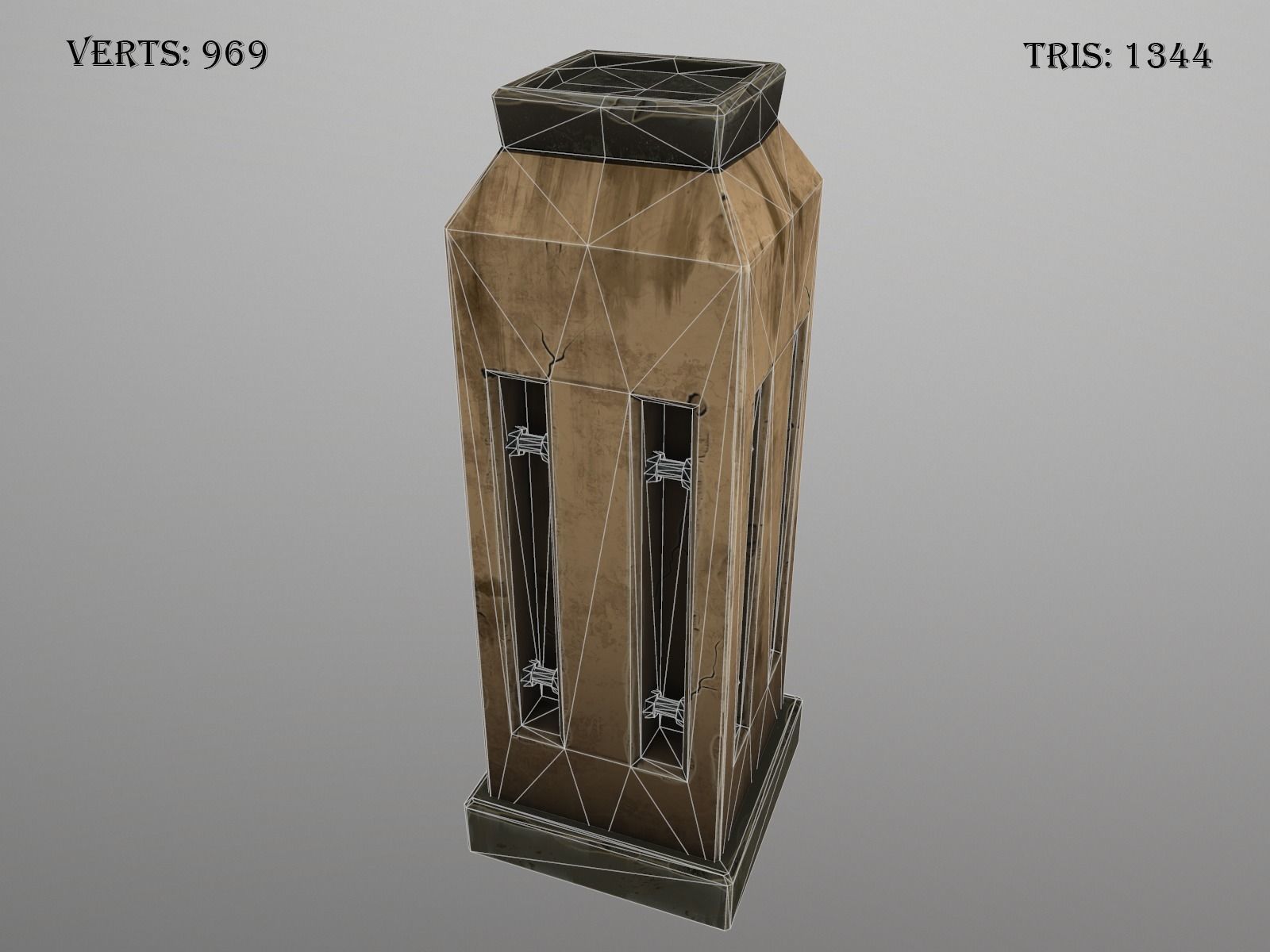 OLD CEMETERY ASSET PACK Low-poly 3D model_29