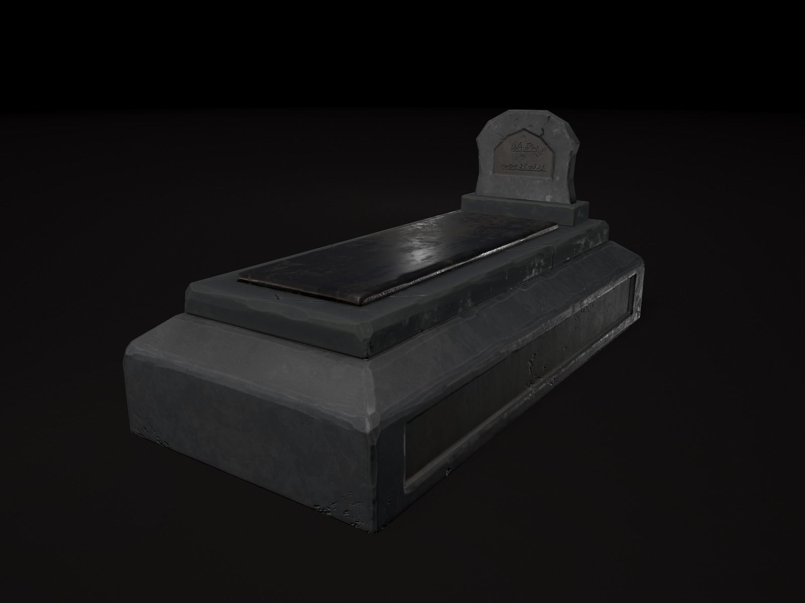 OLD CEMETERY ASSET PACK Low-poly 3D model_80