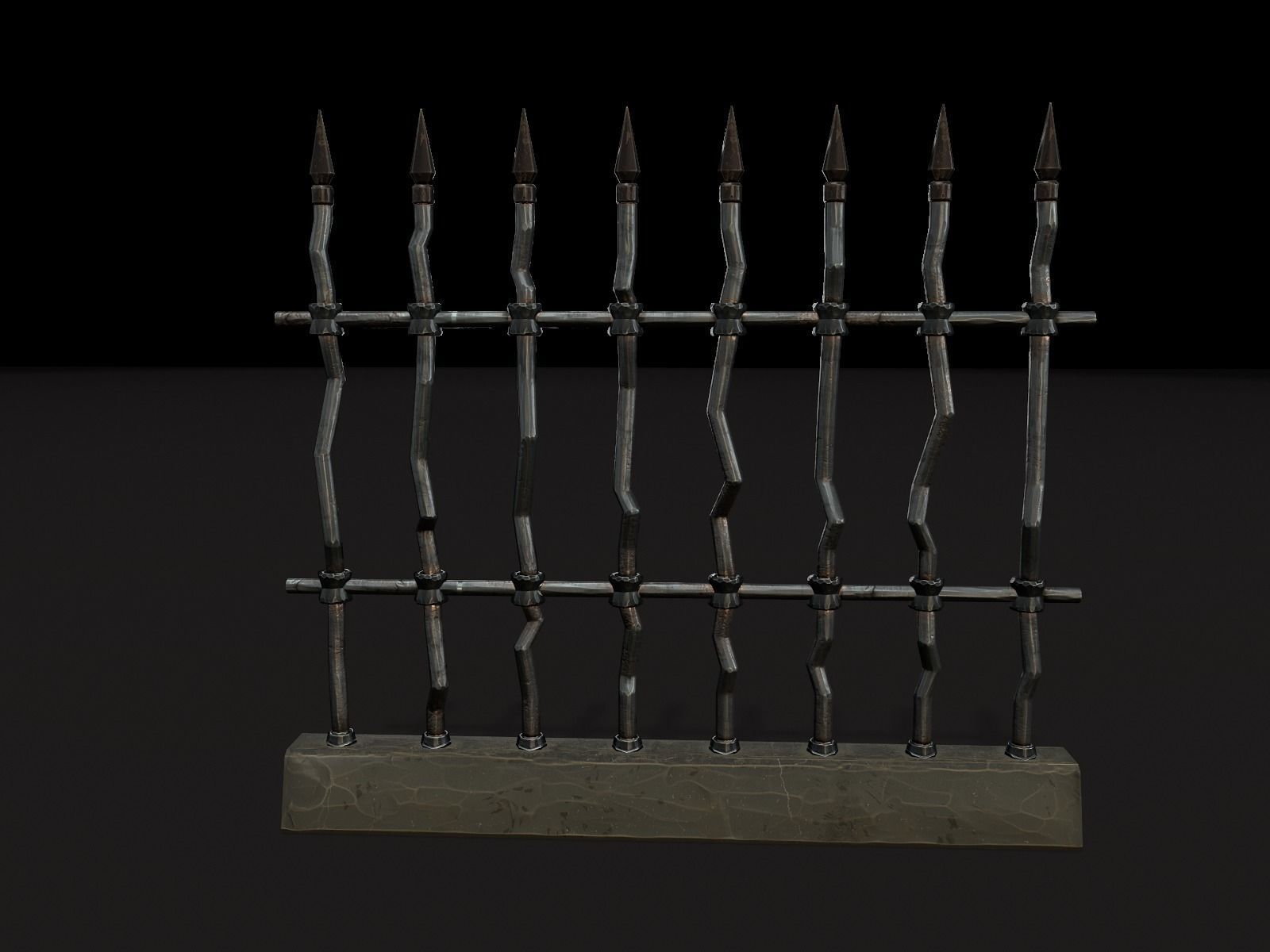 OLD CEMETERY ASSET PACK Low-poly 3D model_58