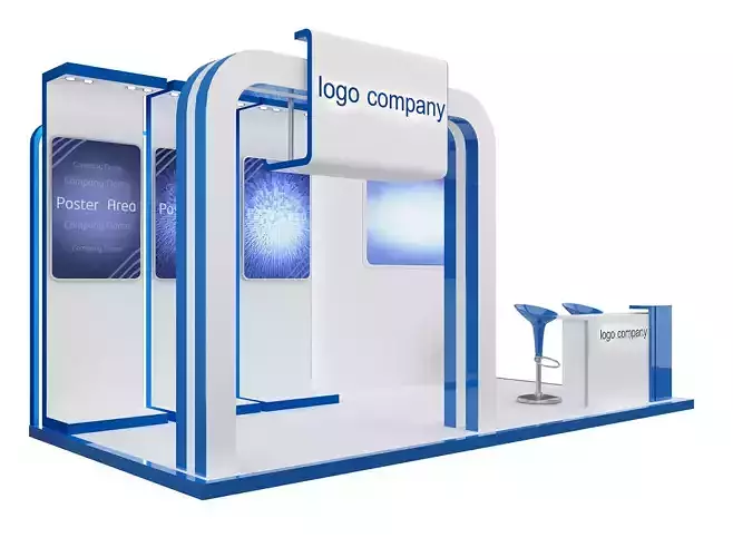 Booth Exhibition Stand a66 3D model