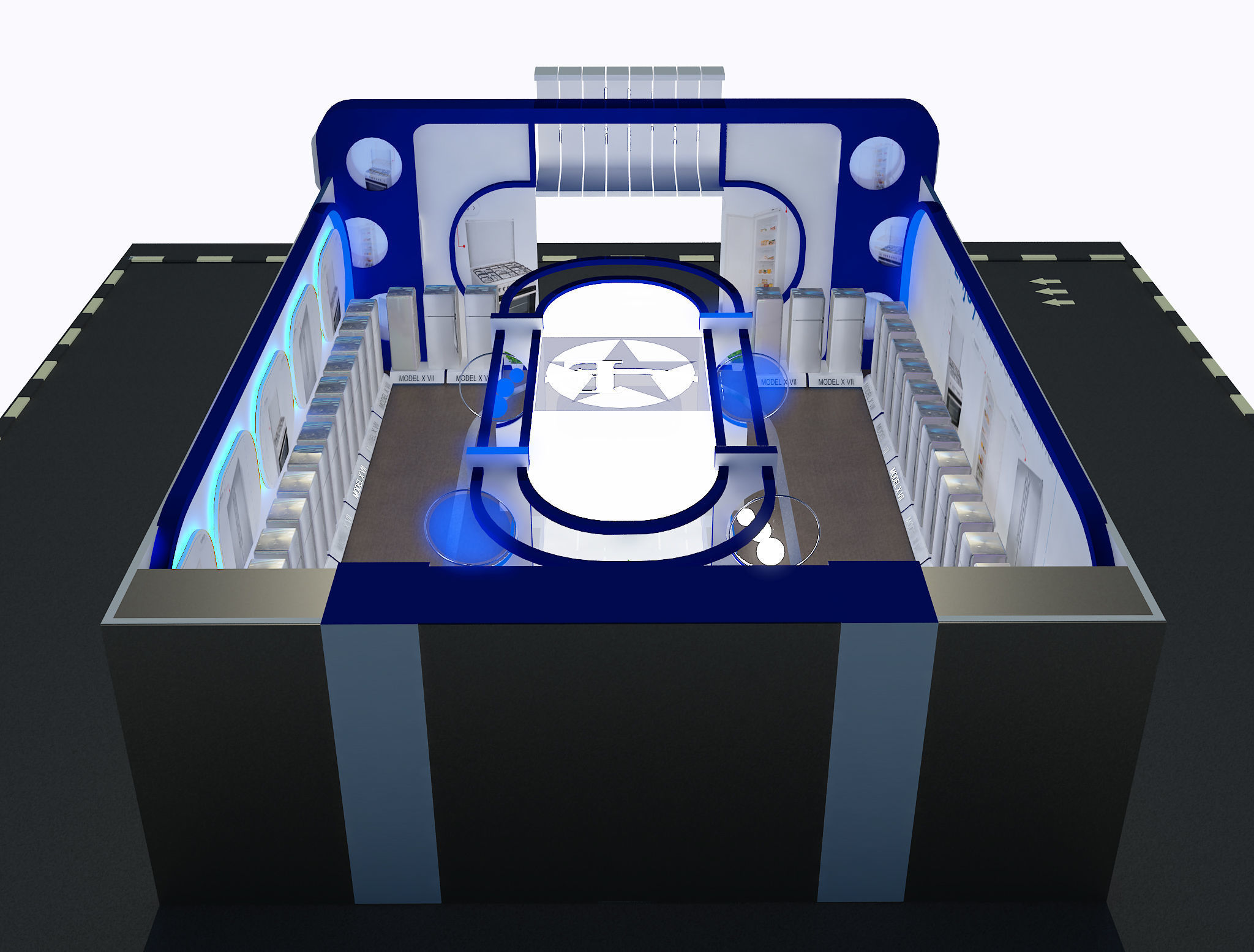  Exterior Design Tent Layout a67 3D model_8