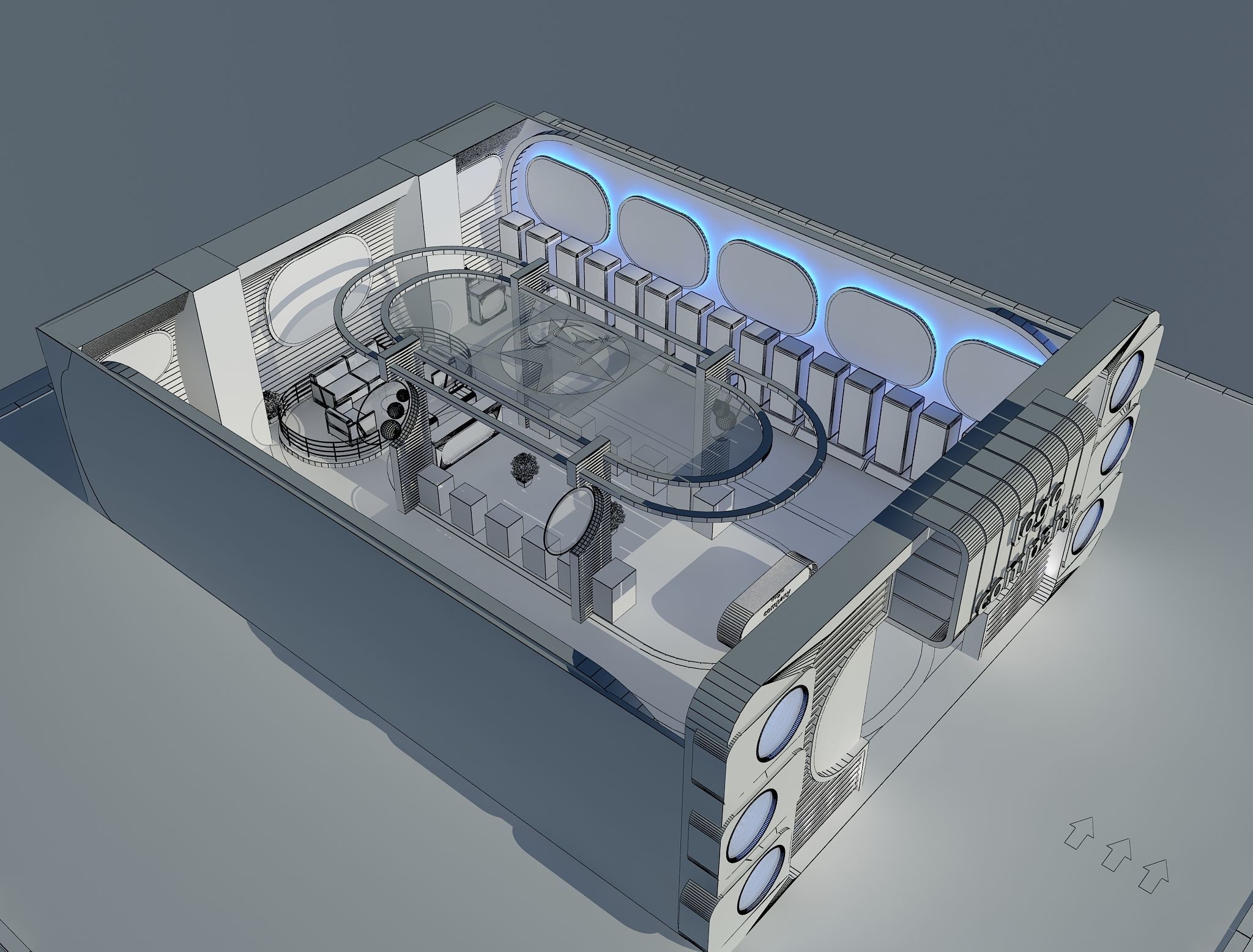  Exterior Design Tent Layout a67 3D model_17