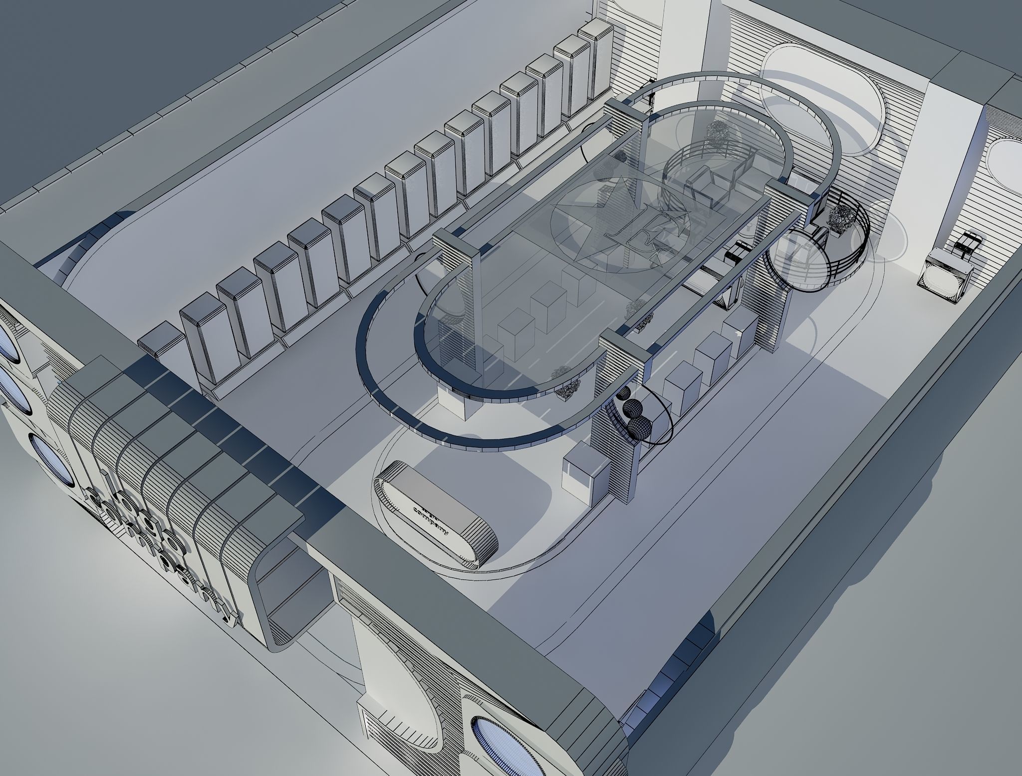  Exterior Design Tent Layout a67 3D model_11