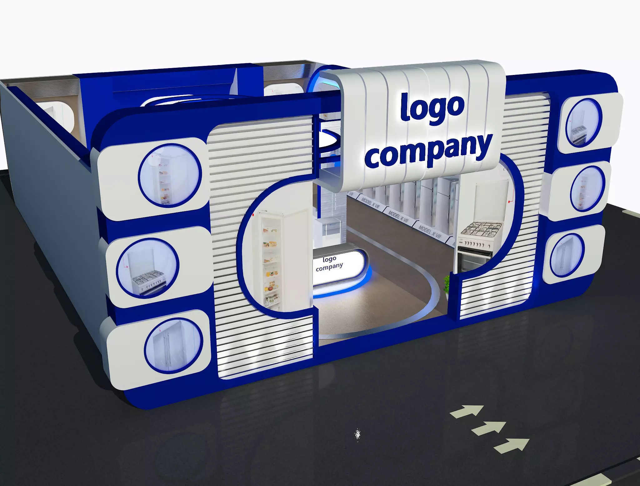  Exterior Design Tent Layout a67 3D model_0