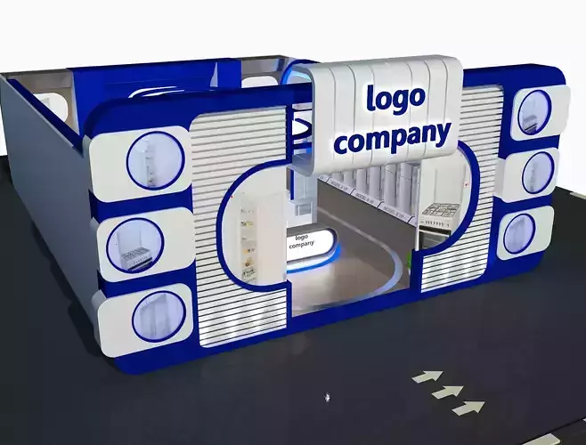  Exterior Design Tent Layout a67 3D model