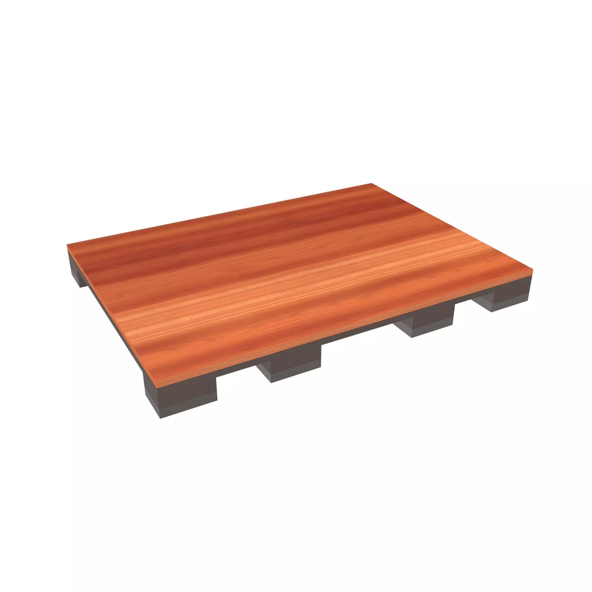 Wooden Platform v1 001 Low-poly 3D model