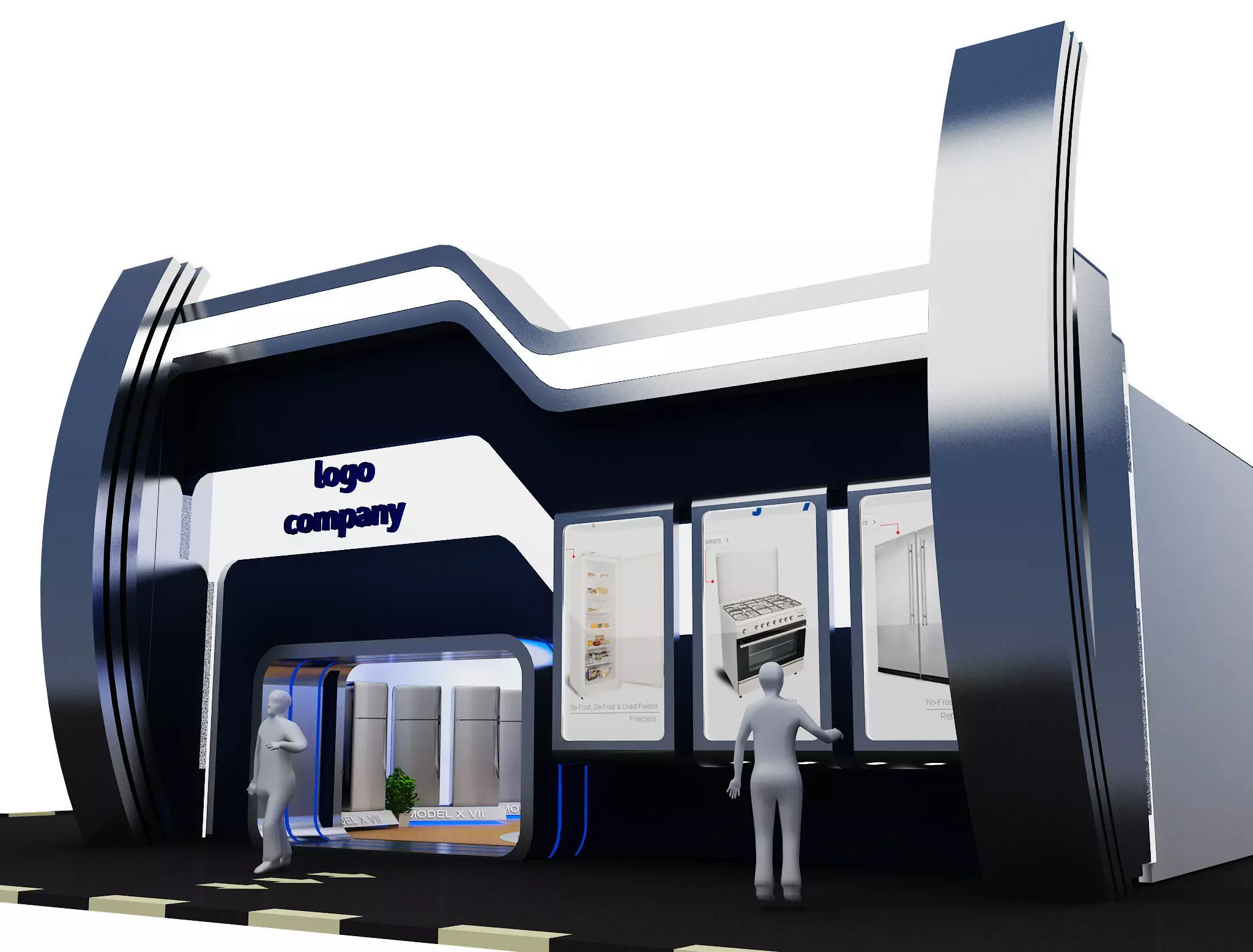 Exterior Design Tent Layout a68 3D model_0