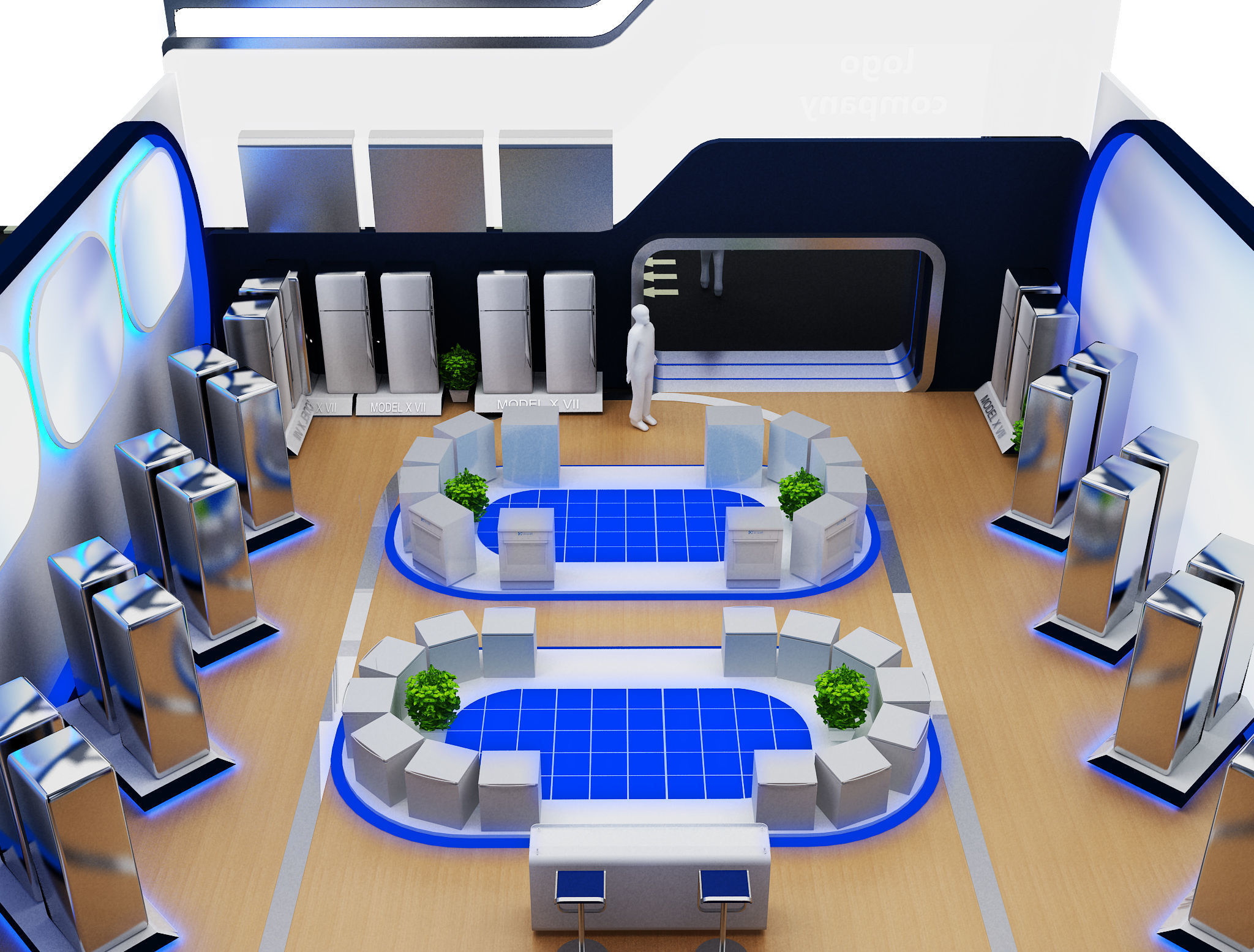 Exterior Design Tent Layout a68 3D model_18