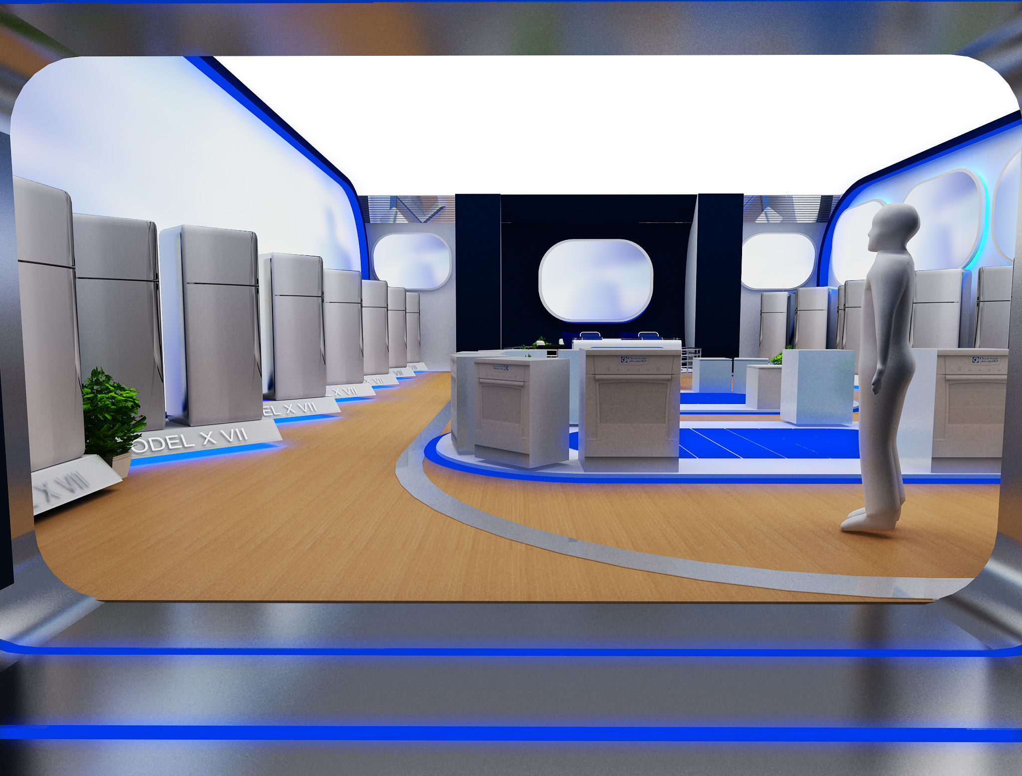 Exterior Design Tent Layout a68 3D model_10