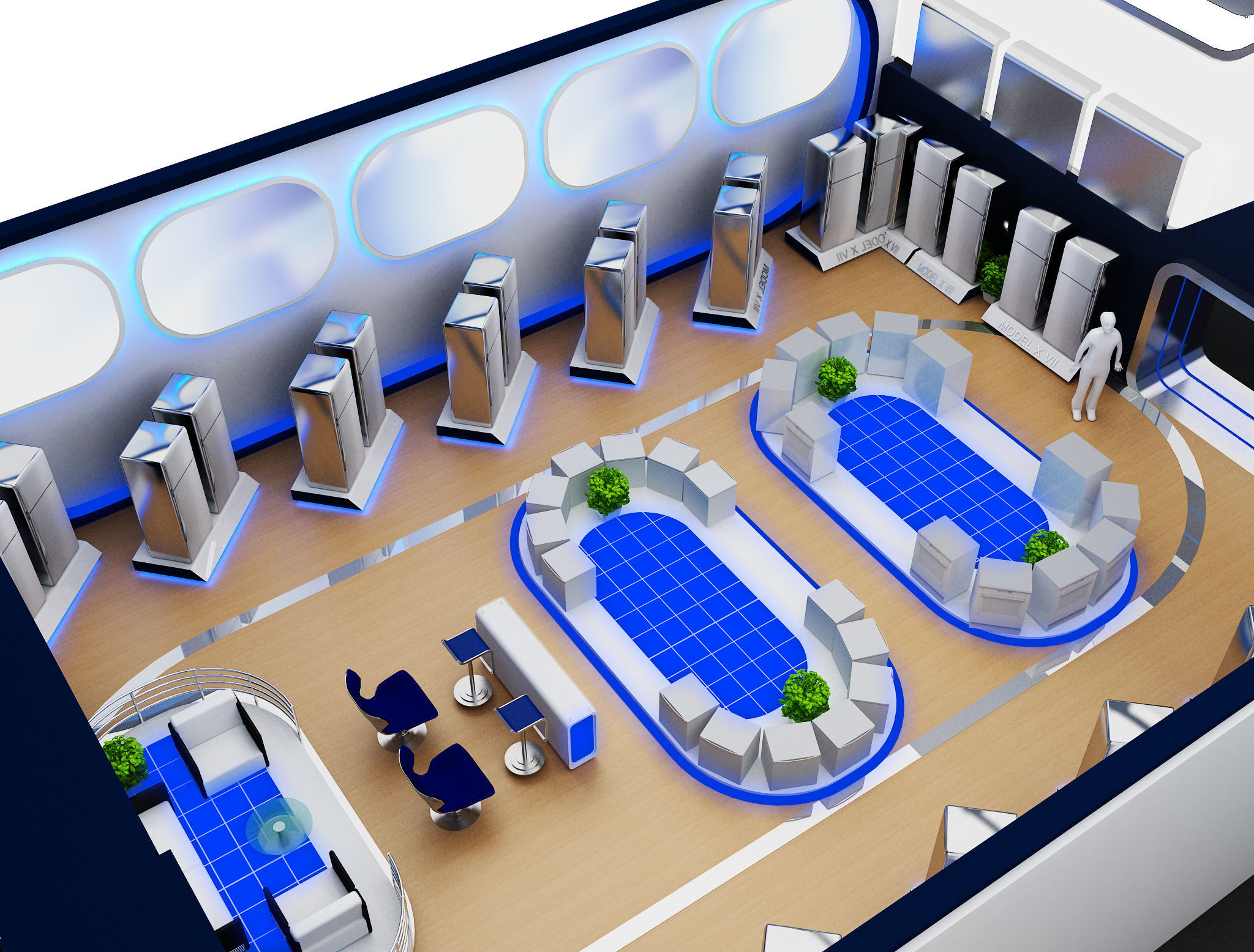 Exterior Design Tent Layout a68 3D model_12