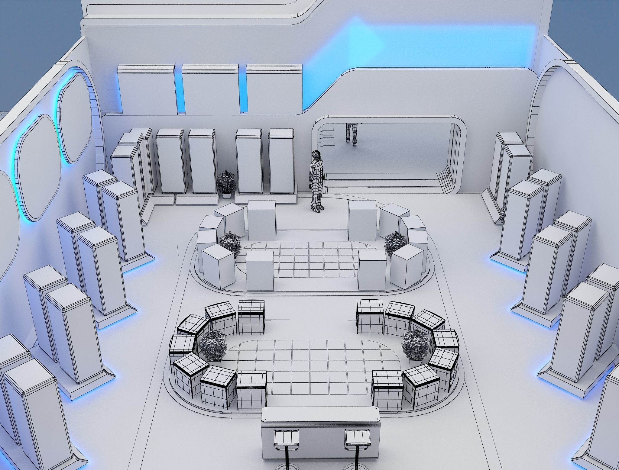 Exterior Design Tent Layout a68 3D model_19