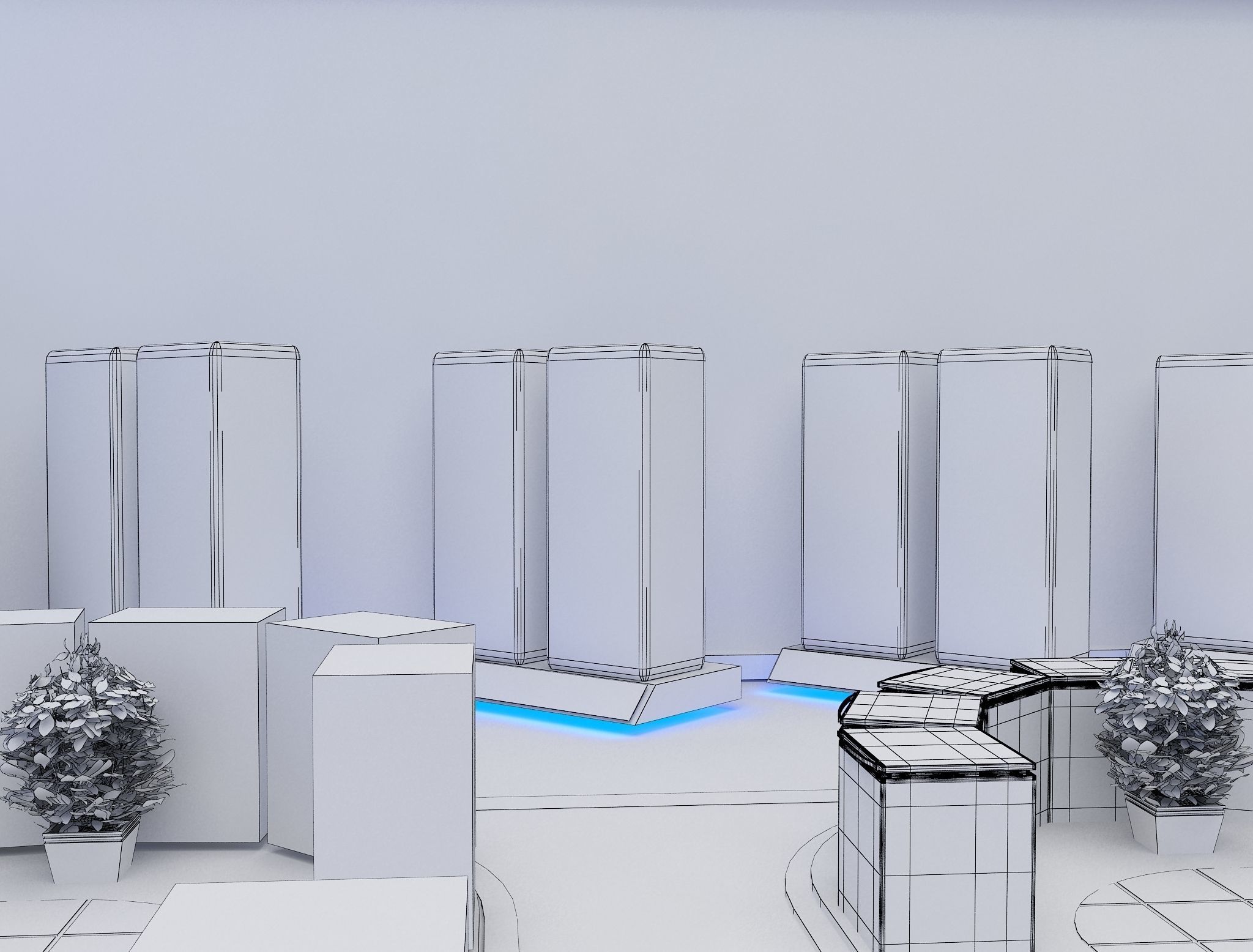 Exterior Design Tent Layout a68 3D model_21