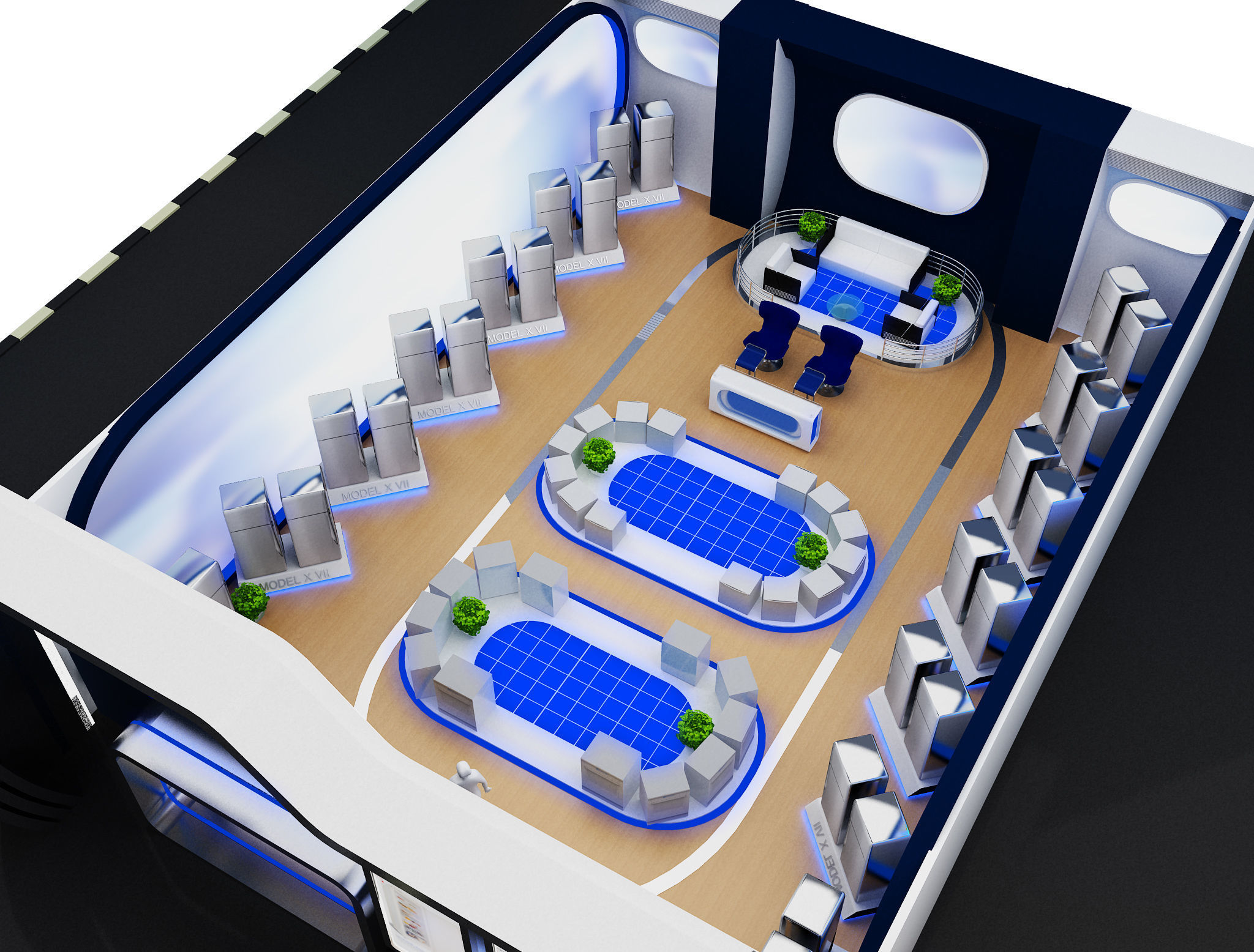 Exterior Design Tent Layout a68 3D model_14