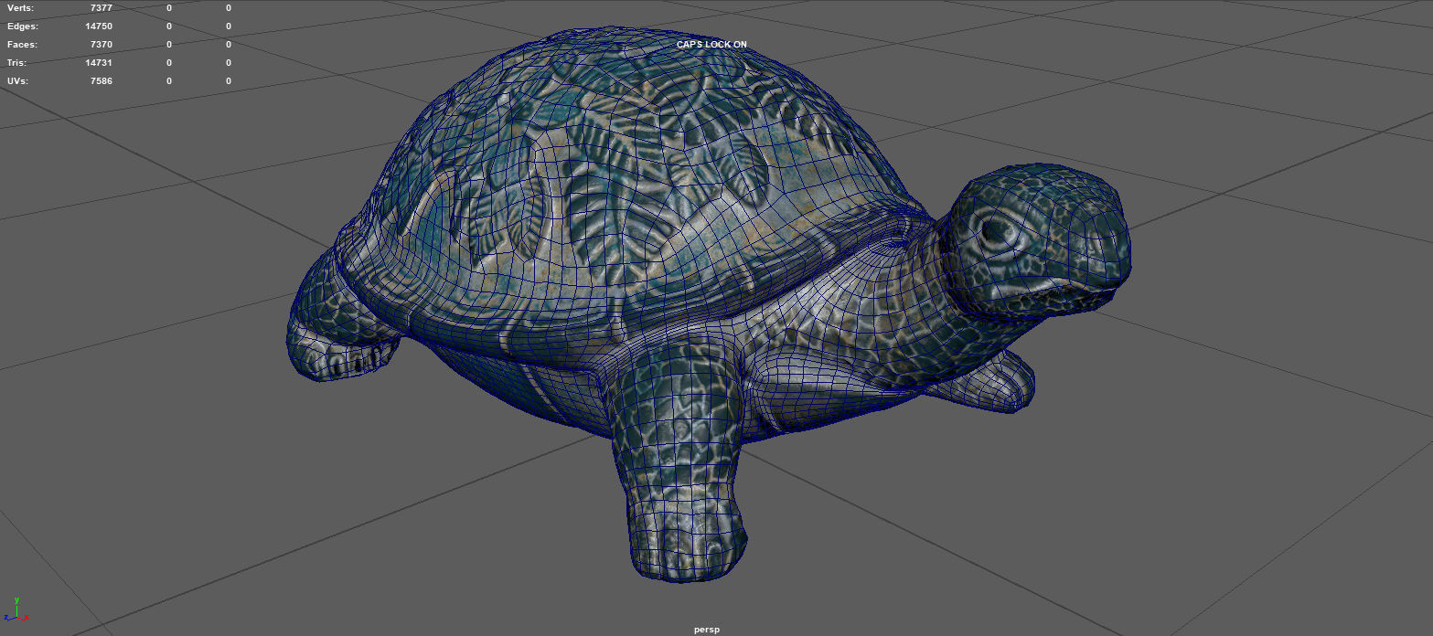 GARDEN TURTLE Low-poly 3D model_15