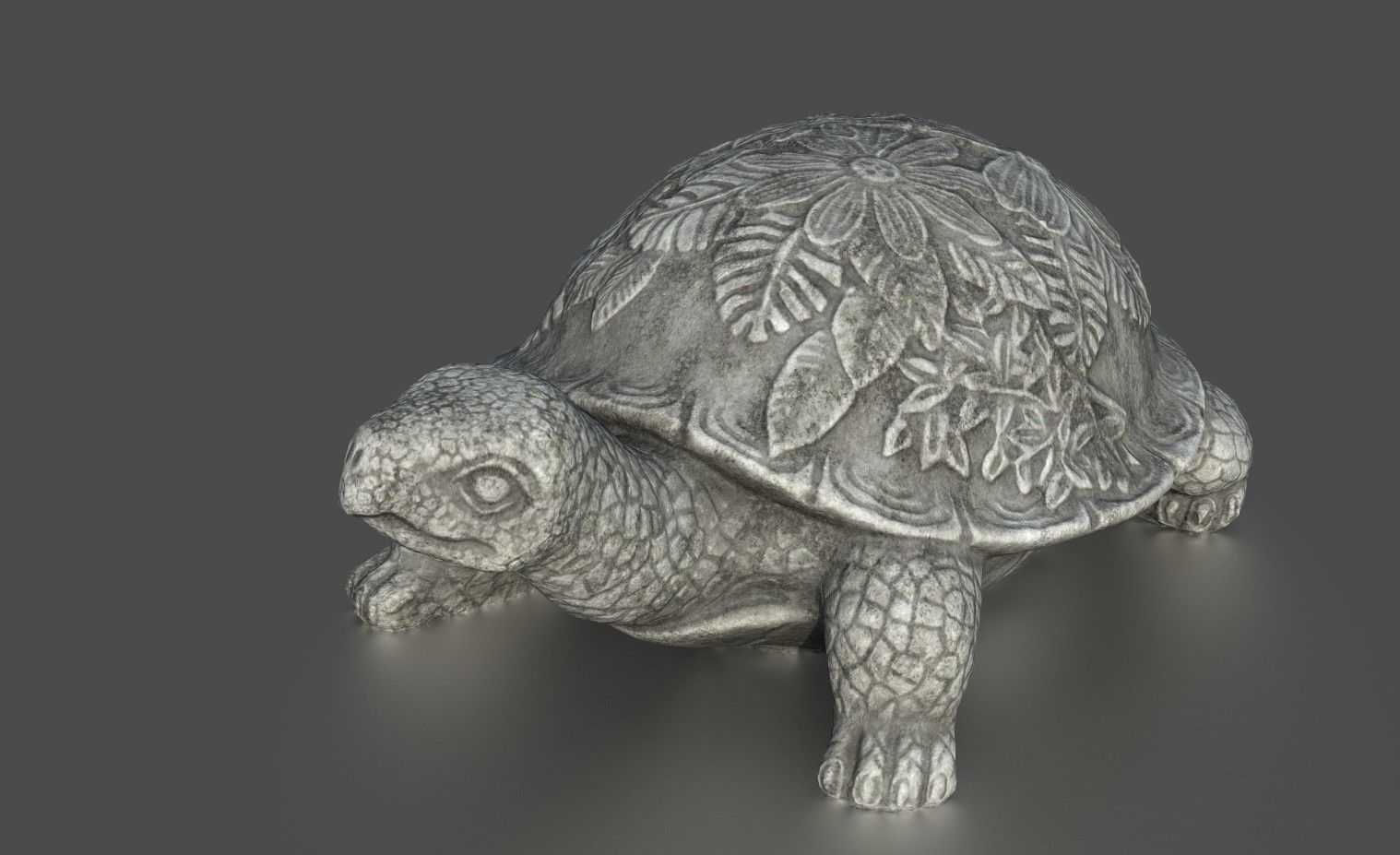 GARDEN TURTLE Low-poly 3D model_4