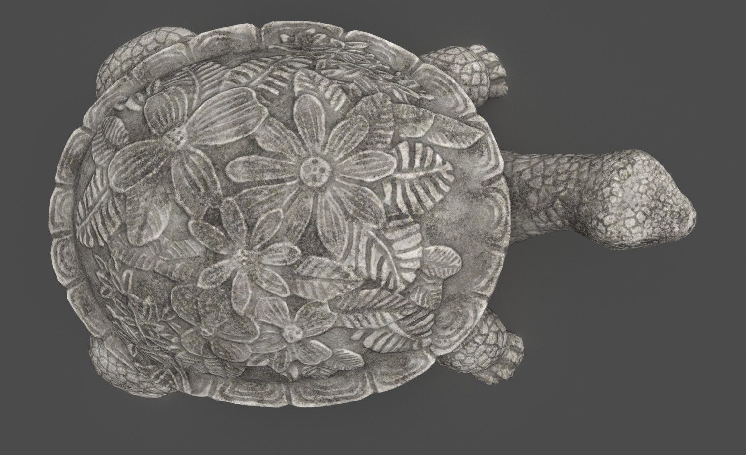 GARDEN TURTLE Low-poly 3D model_8