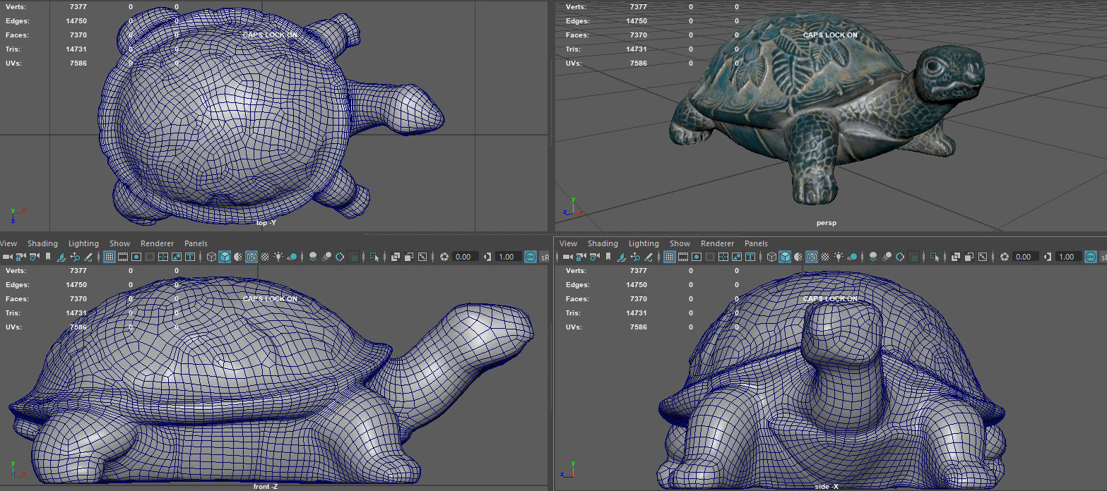 GARDEN TURTLE Low-poly 3D model_19