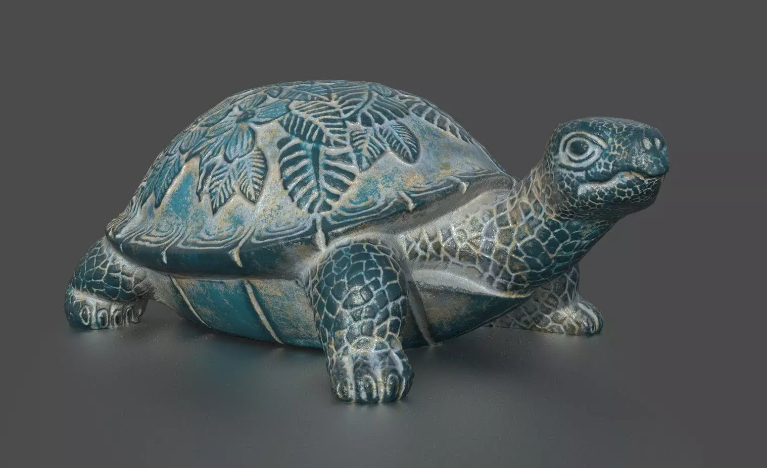 GARDEN TURTLE Low-poly 3D model_0