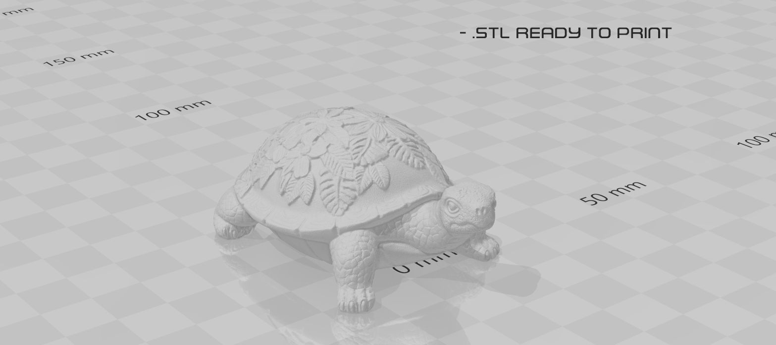 GARDEN TURTLE Low-poly 3D model_11