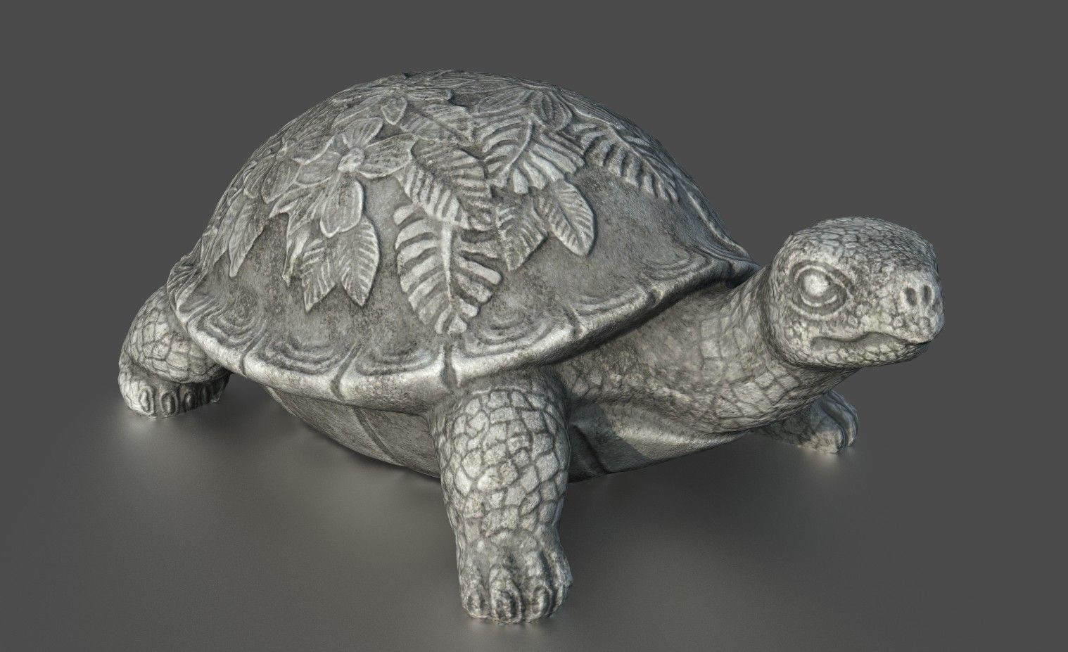 GARDEN TURTLE Low-poly 3D model_2