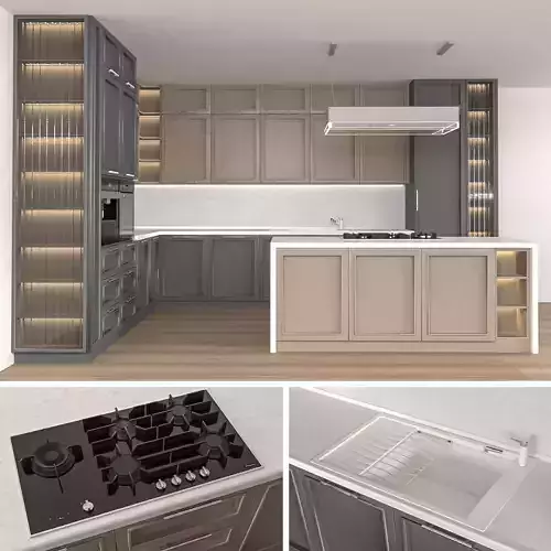 neoclassical kitchen