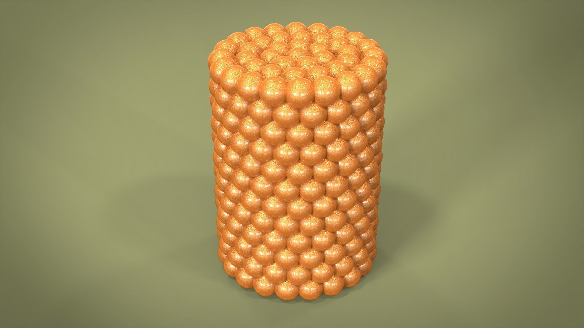 Candle bubble cylinder  3D print model_4