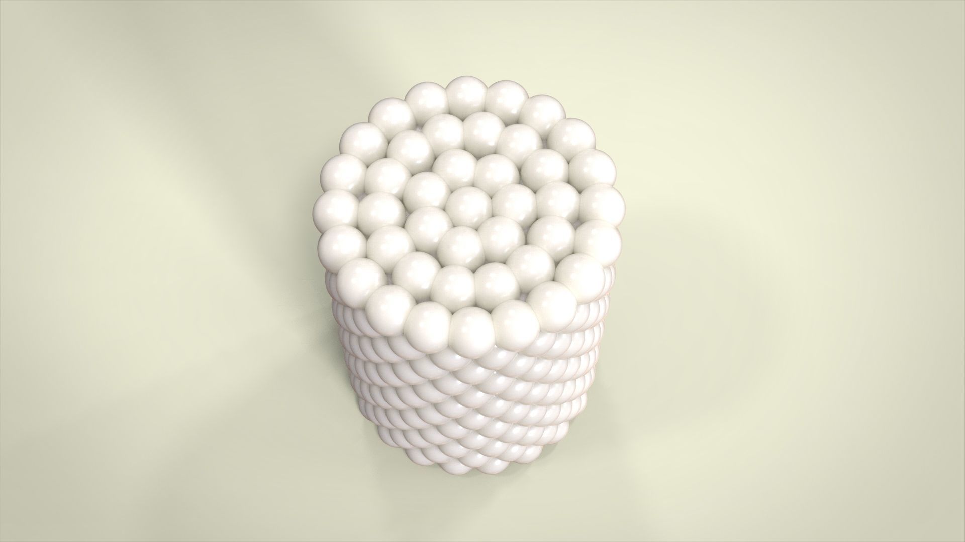 Candle bubble cylinder  3D print model_3