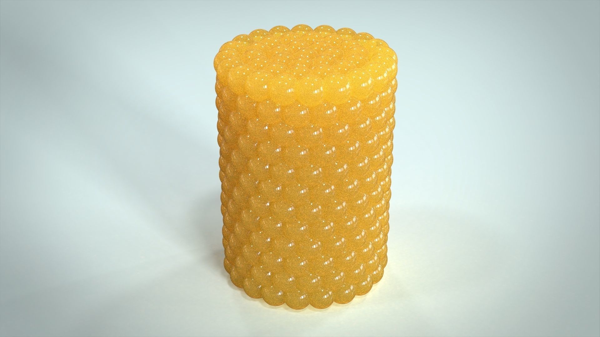 Candle bubble cylinder  3D print model_8