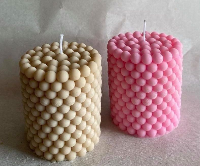 Candle bubble cylinder  3D print model_1