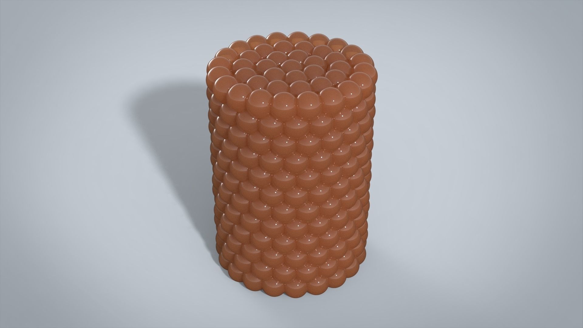 Candle bubble cylinder  3D print model_7