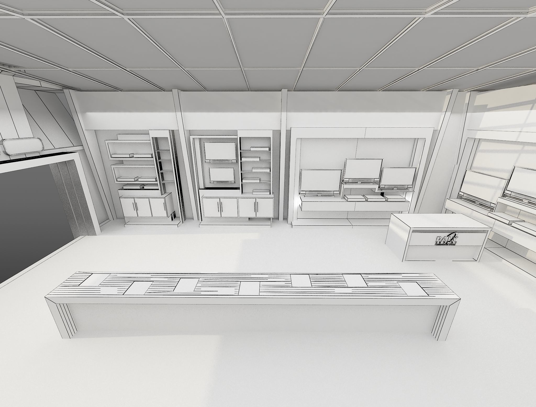 Exterior Design Tent Layout a69 3D model_13