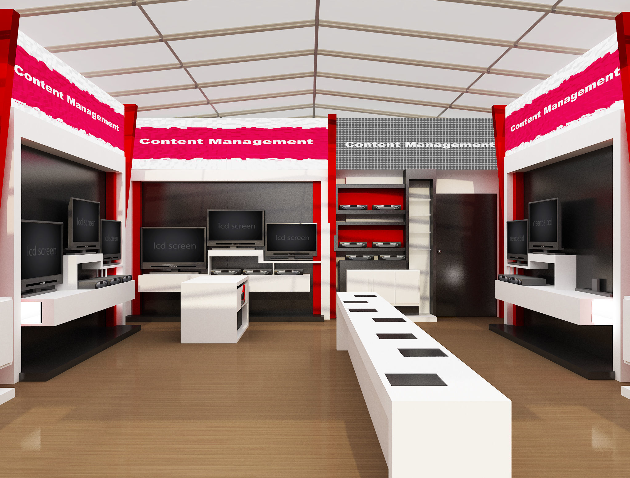 Exterior Design Tent Layout a69 3D model_8