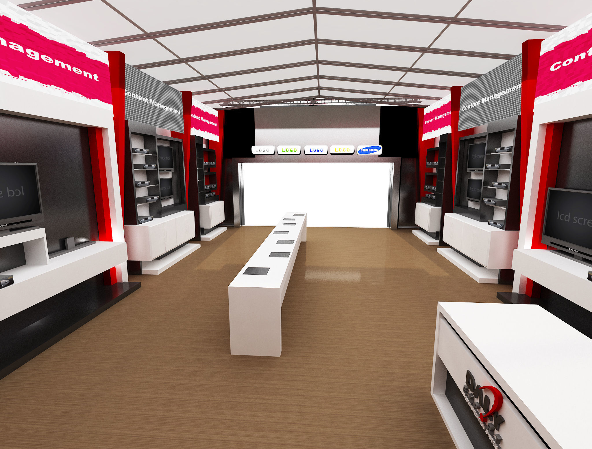 Exterior Design Tent Layout a69 3D model_14