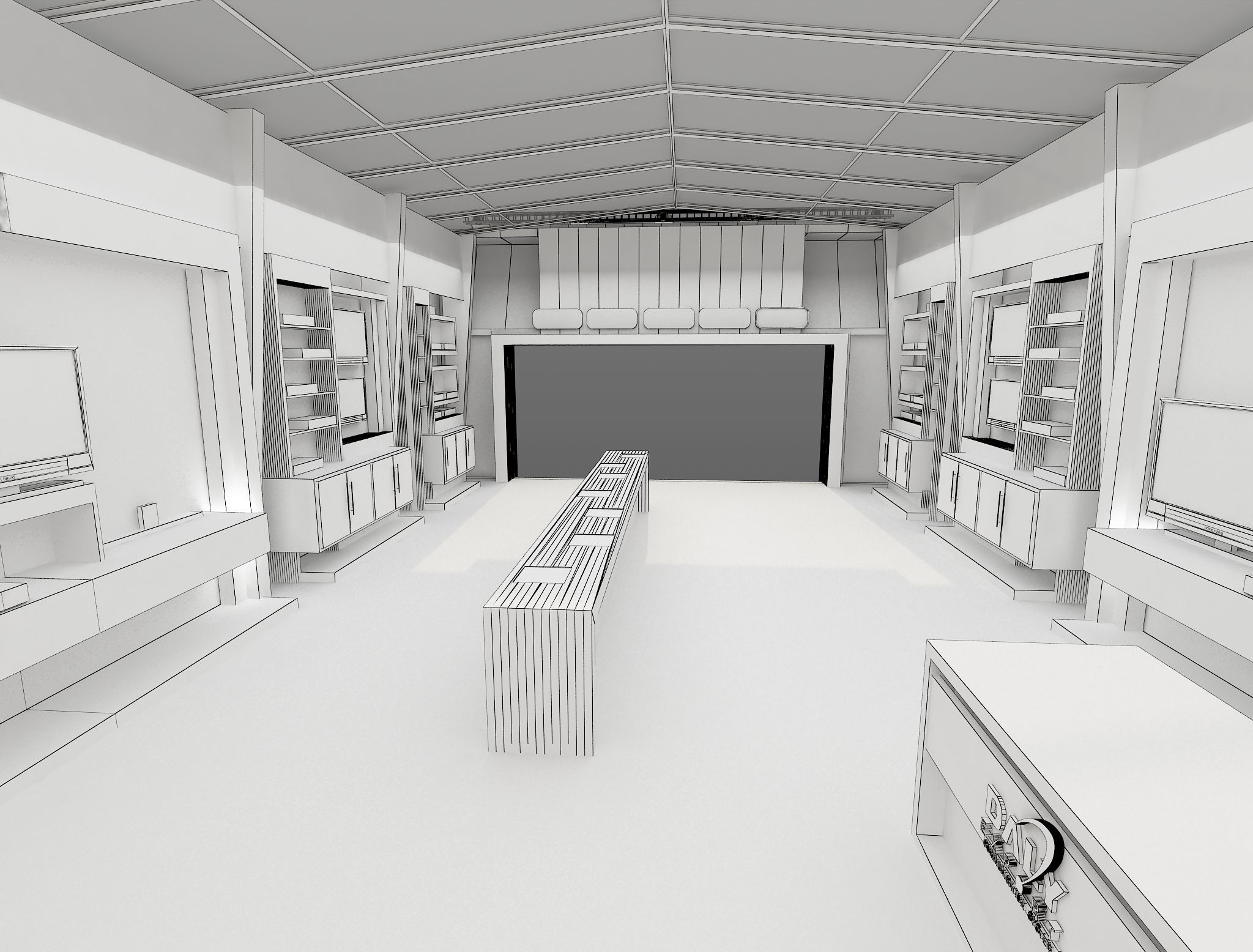 Exterior Design Tent Layout a69 3D model_15