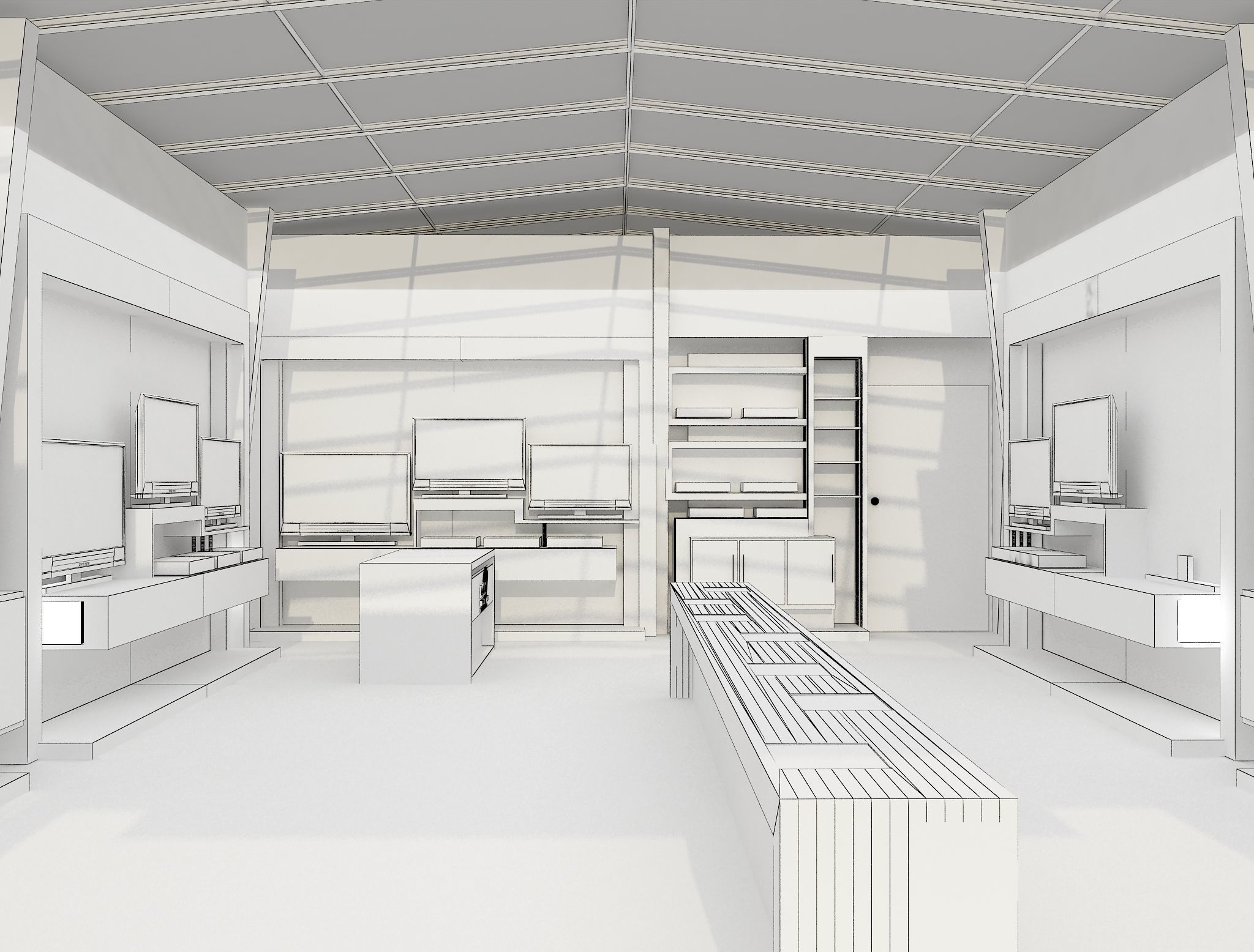 Exterior Design Tent Layout a69 3D model_9