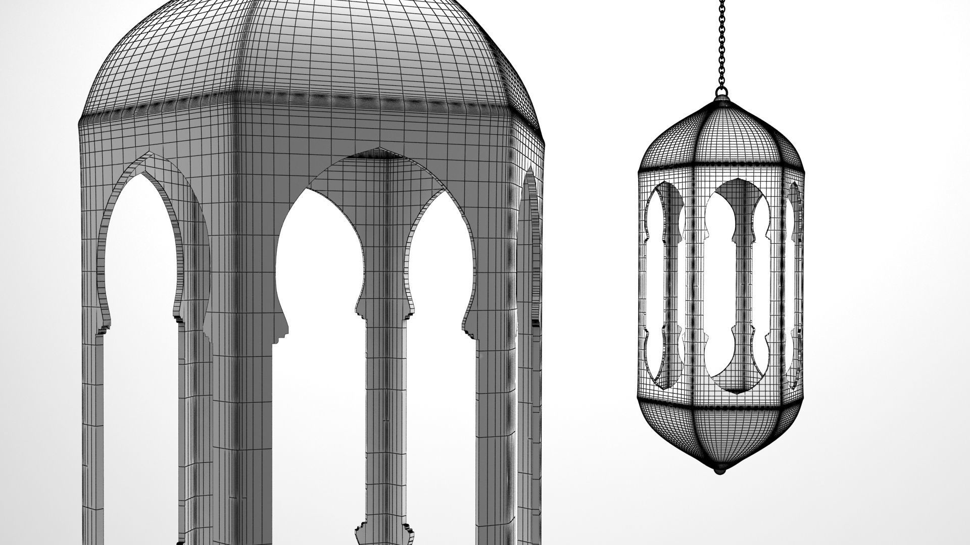 Hanging Lantern 3D model_6