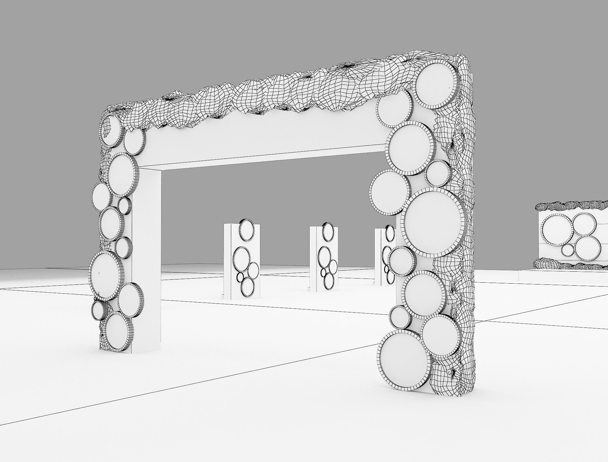 christmas event setup  3D model_5