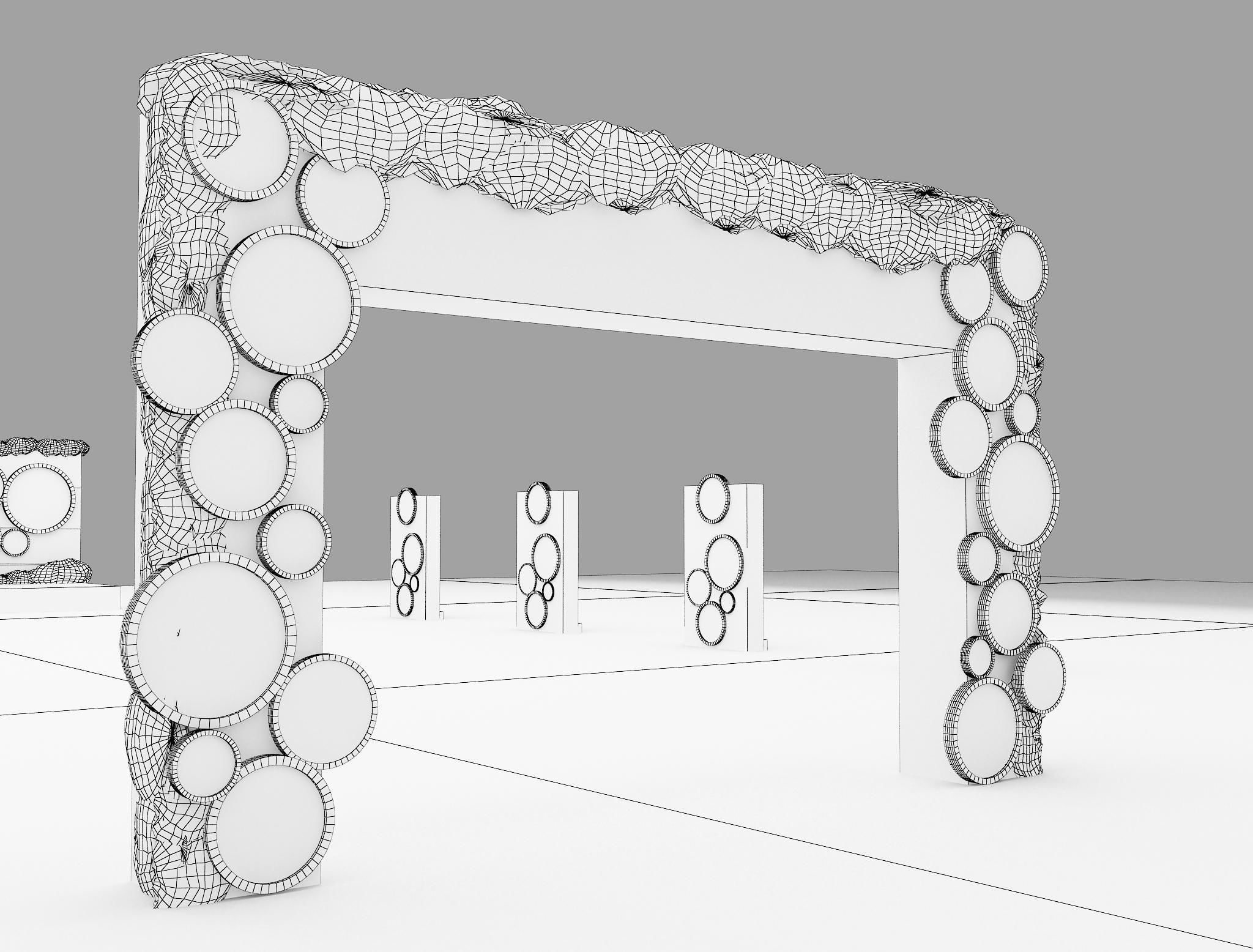 christmas event setup  3D model_3