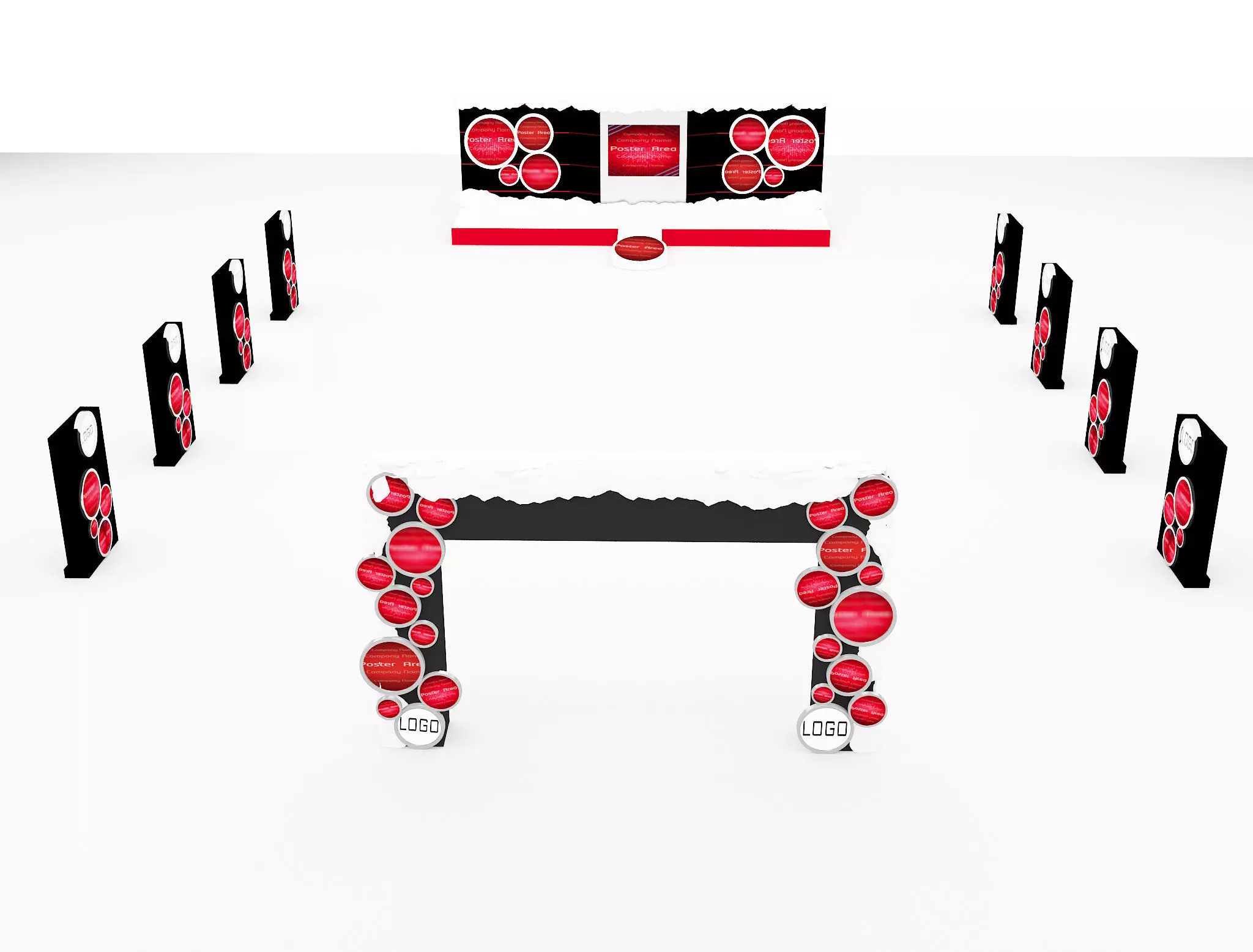 christmas event setup  3D model_0