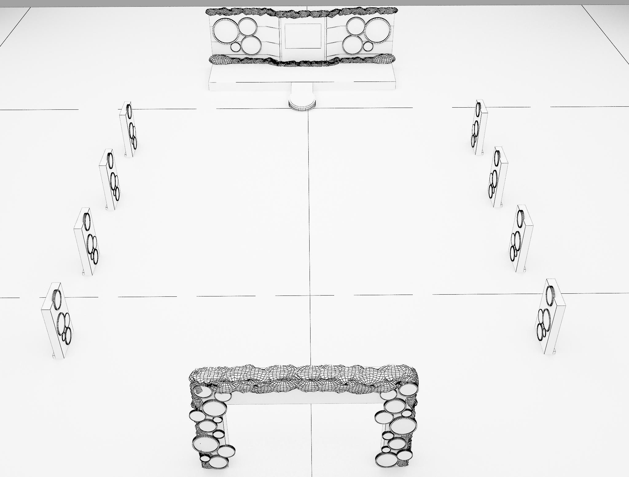 christmas event setup  3D model_11