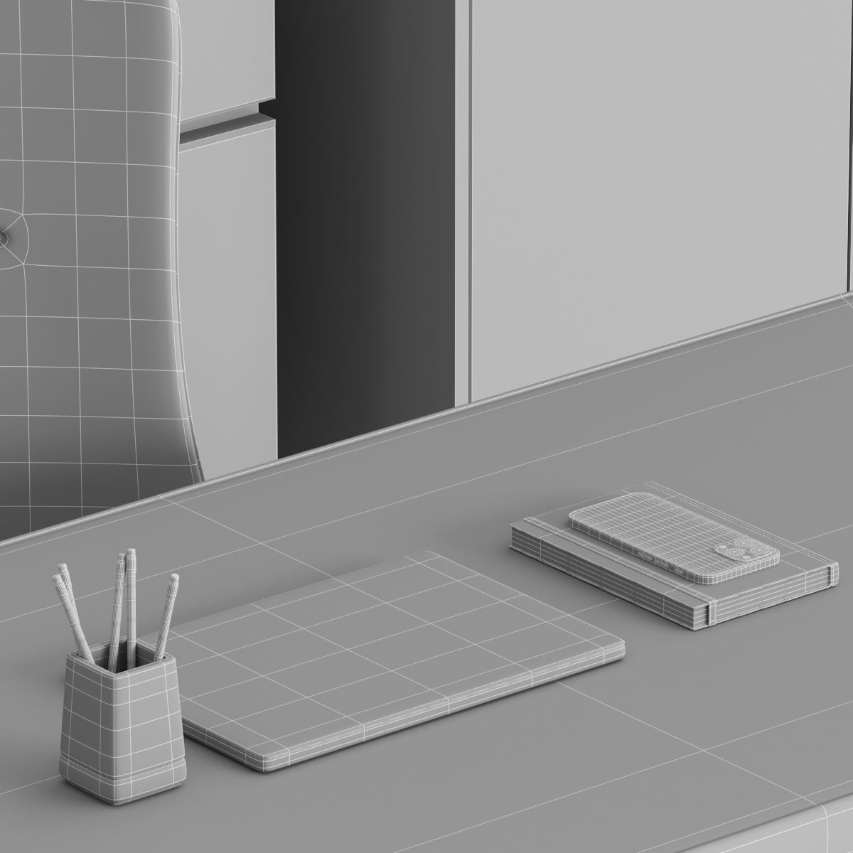 Workplace-07 modern office furniture 3D model_11