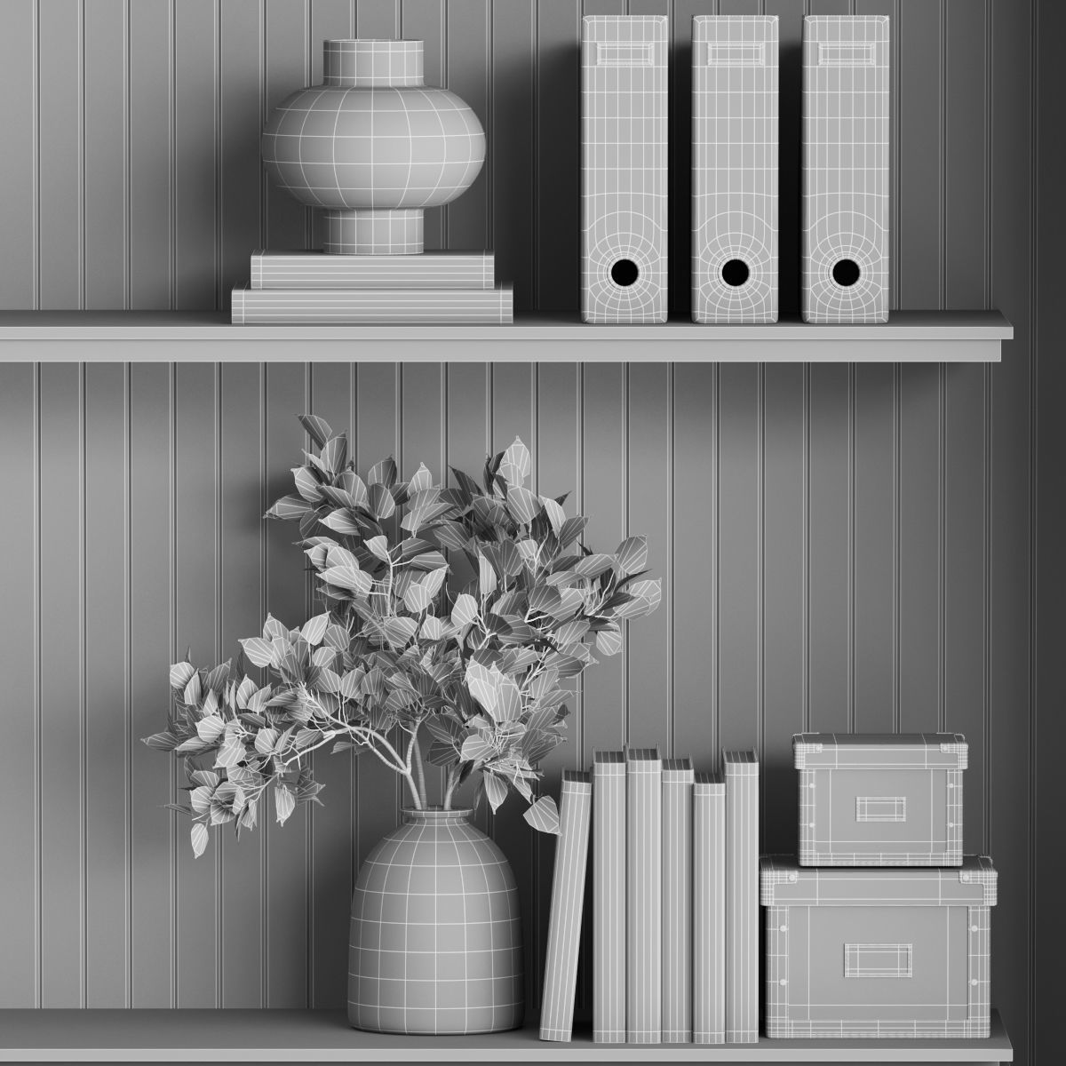 Workplace-07 modern office furniture 3D model_12